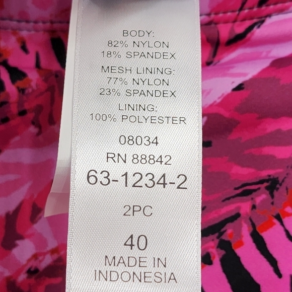 Swim 365 Women’s Plus Size Loop Strap Two-Piece Swim Dress - 40 - Picture 8 of 9